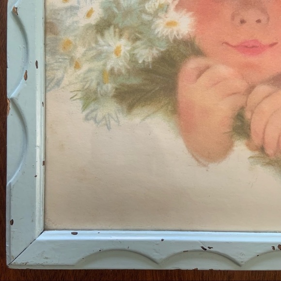 Vintage 1950’s Framed Frances Hook Little Northern Girl Print - Picture 7 of 7